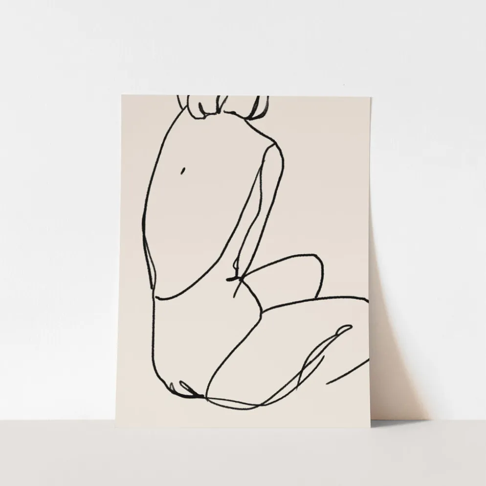 Tirage d’art giclée de figure féminine, 50x70cm
