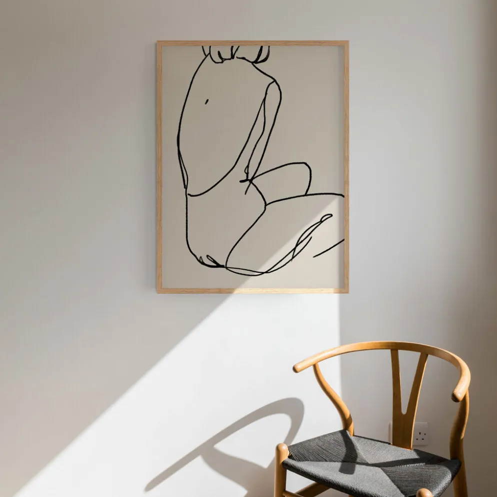 Tirage d’art giclée de figure féminine, 50x70cm