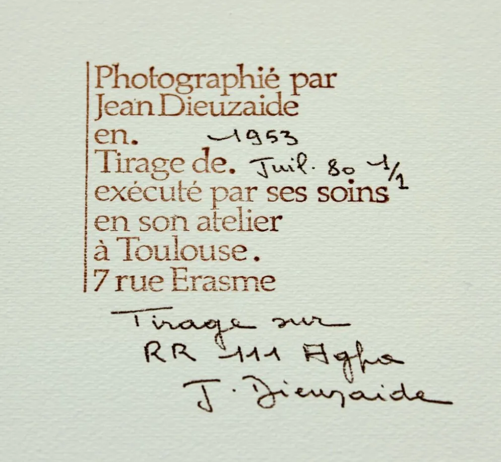Tirage gélatino-argentique Seville 1953 par Jean Dieuzaide