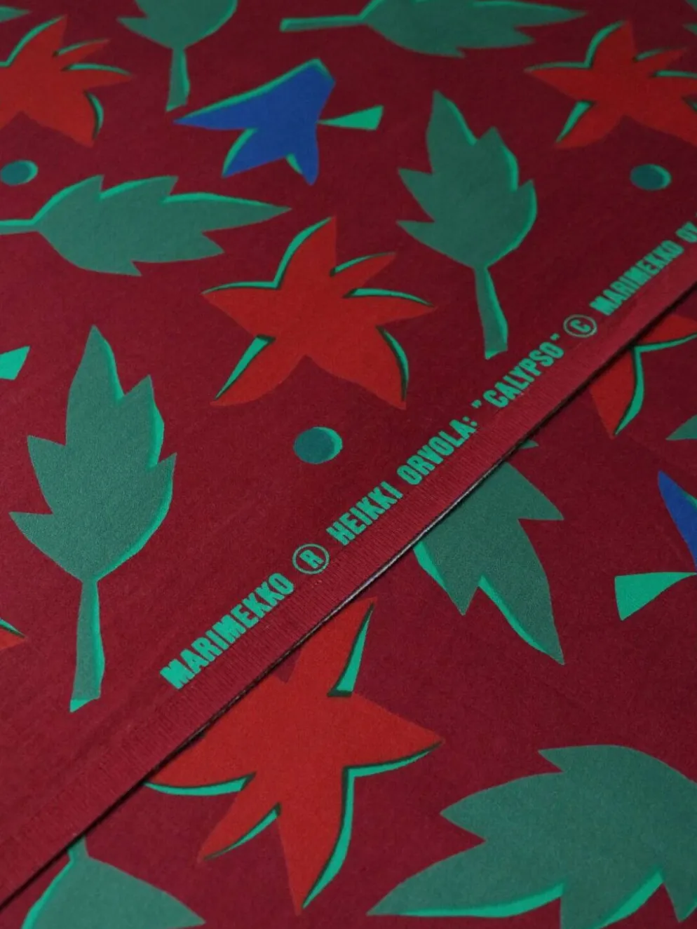 Tissu en coton Heikki Orvola "Calypso" 1,47x1,90m, pour Marimekko, 1987