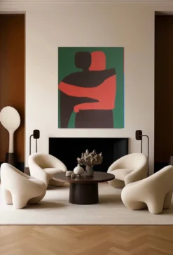 Toile couple minimaliste 