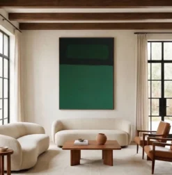 Toile minimaliste verte