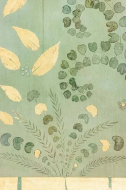 Toile peinte, ou panneau décoratif, Perroquets et feuillages. Contemporain.