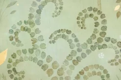 Toile peinte, ou panneau décoratif, Perroquets et feuillages. Contemporain.