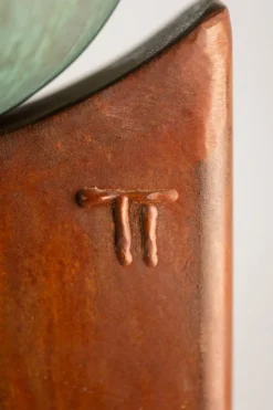Tom Torrens. Fontaine en corten et cuivre oxydé. Années 1990.