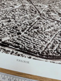 Toulouse, Haute-Garonne, planche photo imprimée en 1942.