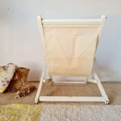 Transat ancien bois blanc Triconfort
