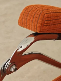 Transat d'intérieur , chaise longue Lama 70's orange