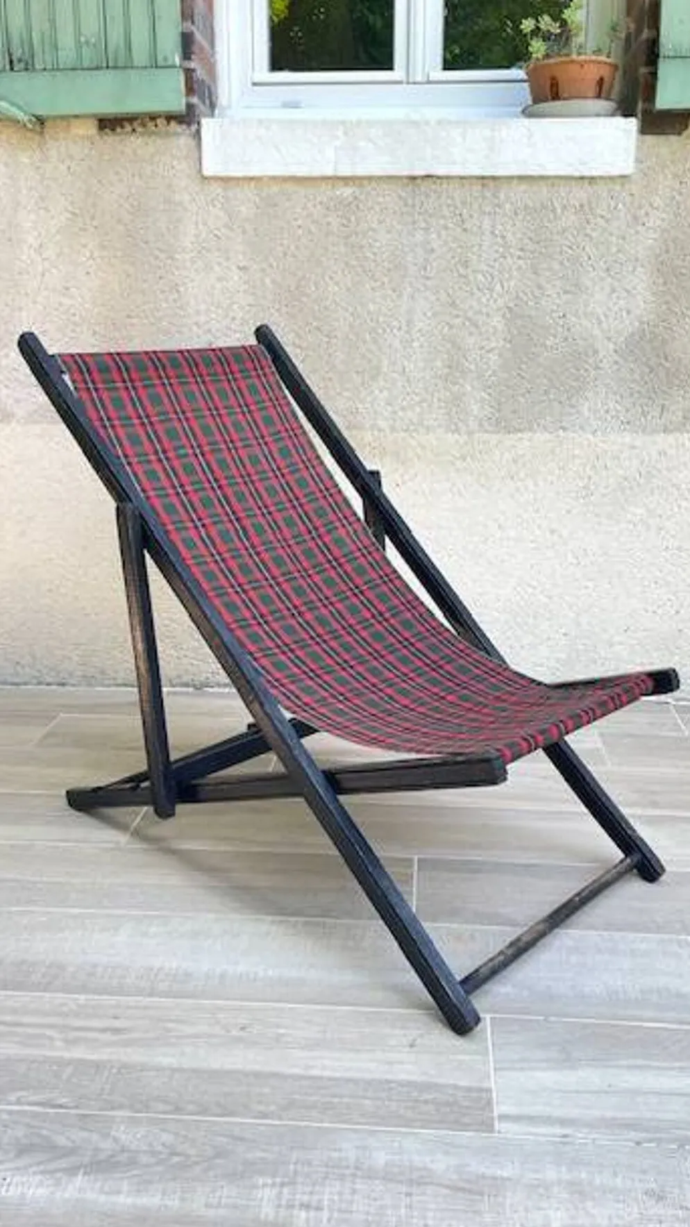 TRANSAT pliant TOILE Vintage