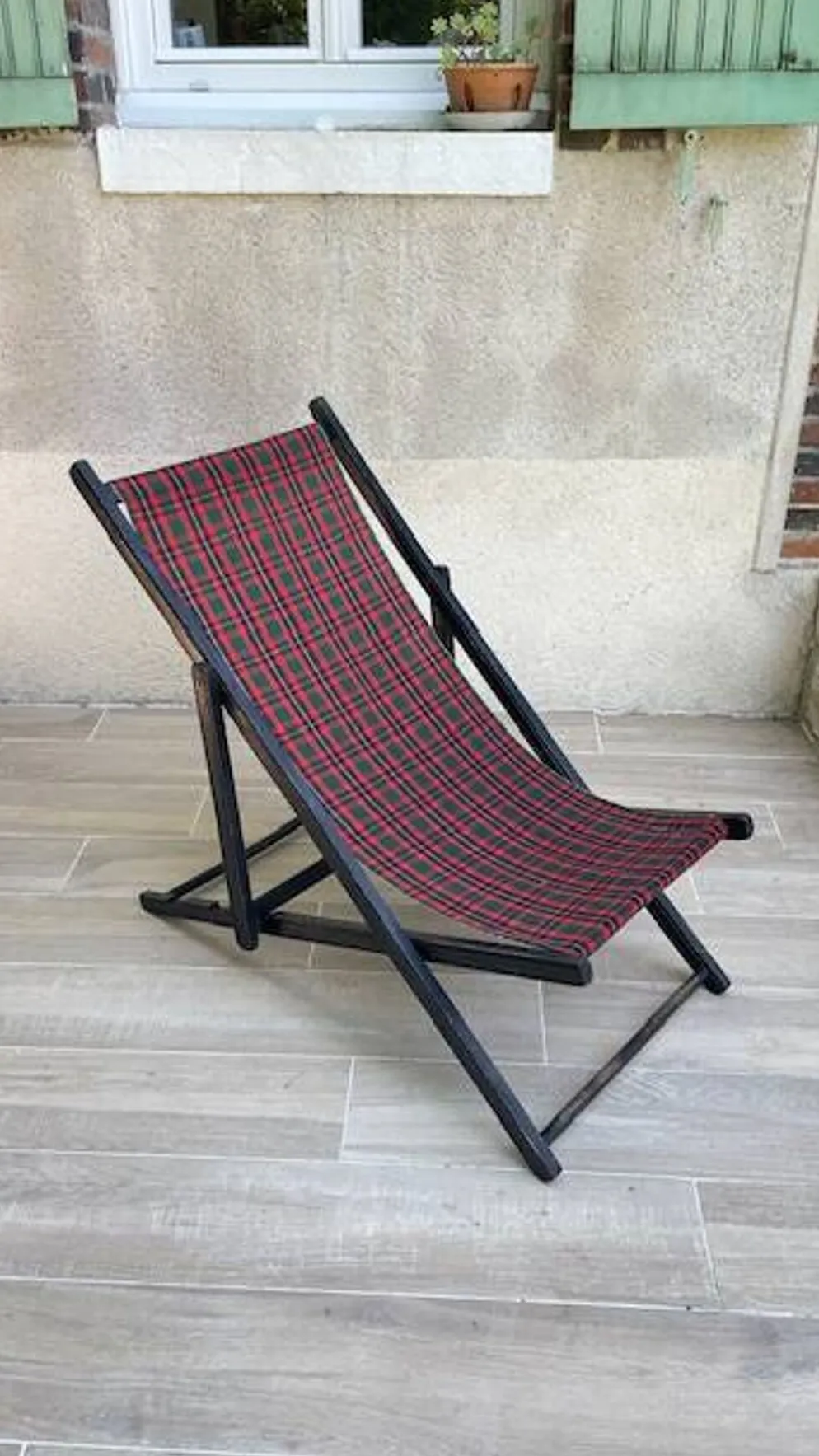 TRANSAT pliant TOILE Vintage