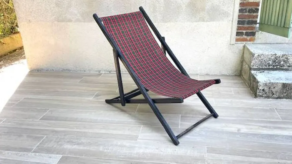 TRANSAT pliant TOILE Vintage