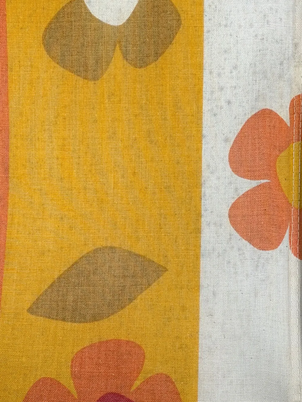 Transat Vintage "Flower Power" – Toile Florale Années 70