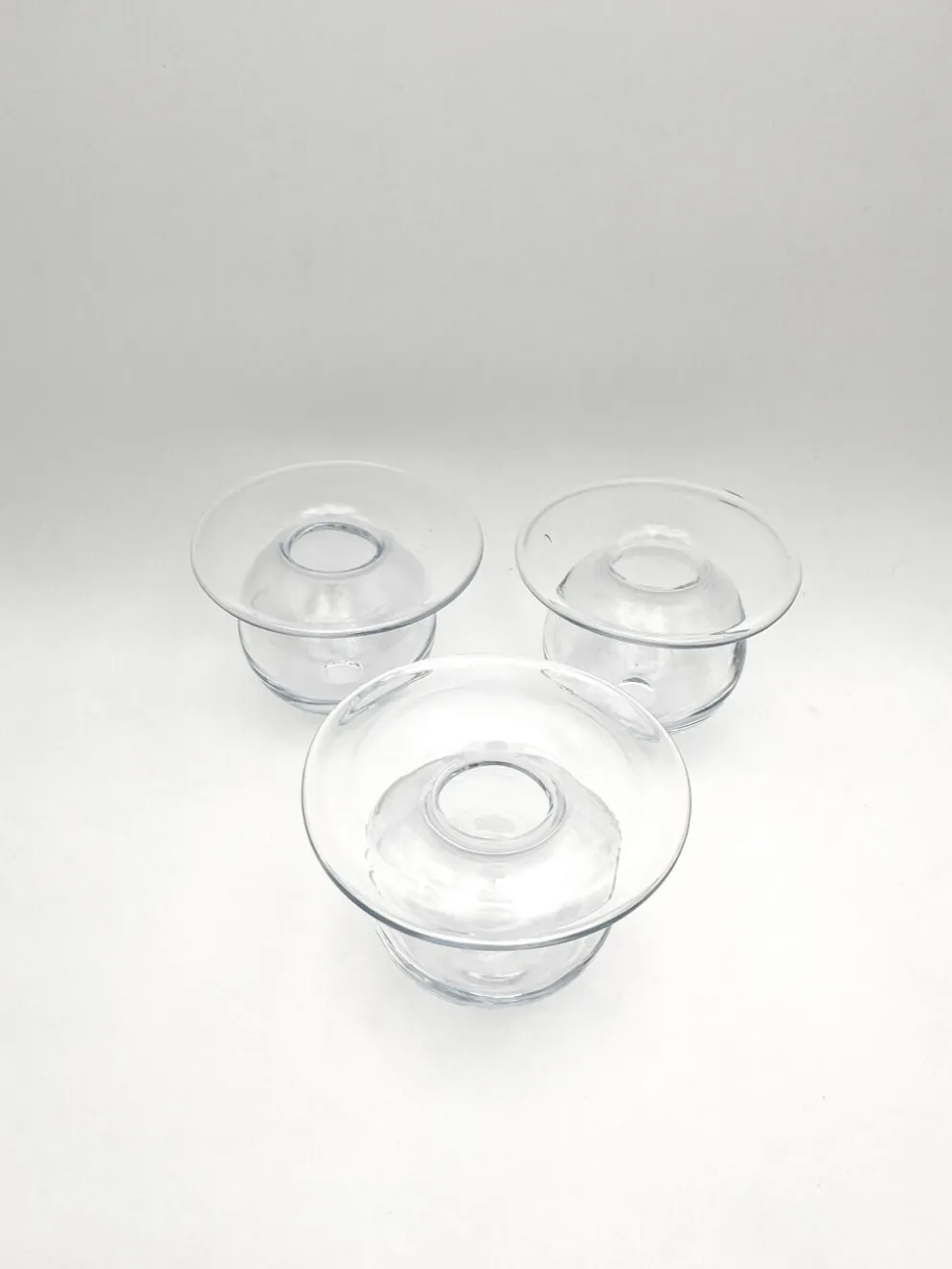 Trio Vases "Saturnus" Nanny Still Riihimäen Lasi Design Scandinave Fin