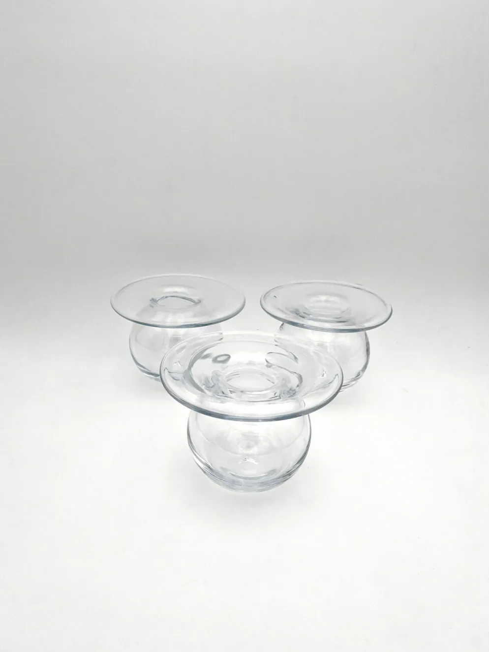 Trio Vases "Saturnus" Nanny Still Riihimäen Lasi Design Scandinave Fin