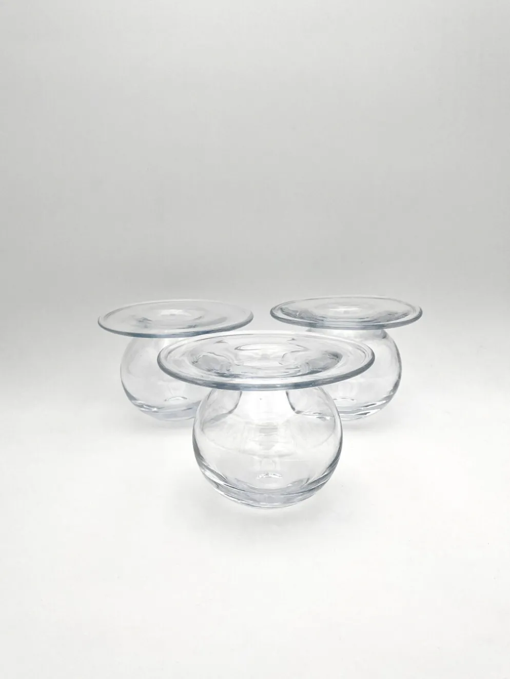 Trio Vases "Saturnus" Nanny Still Riihimäen Lasi Design Scandinave Fin