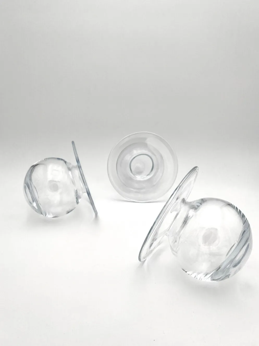 Trio Vases "Saturnus" Nanny Still Riihimäen Lasi Design Scandinave Fin