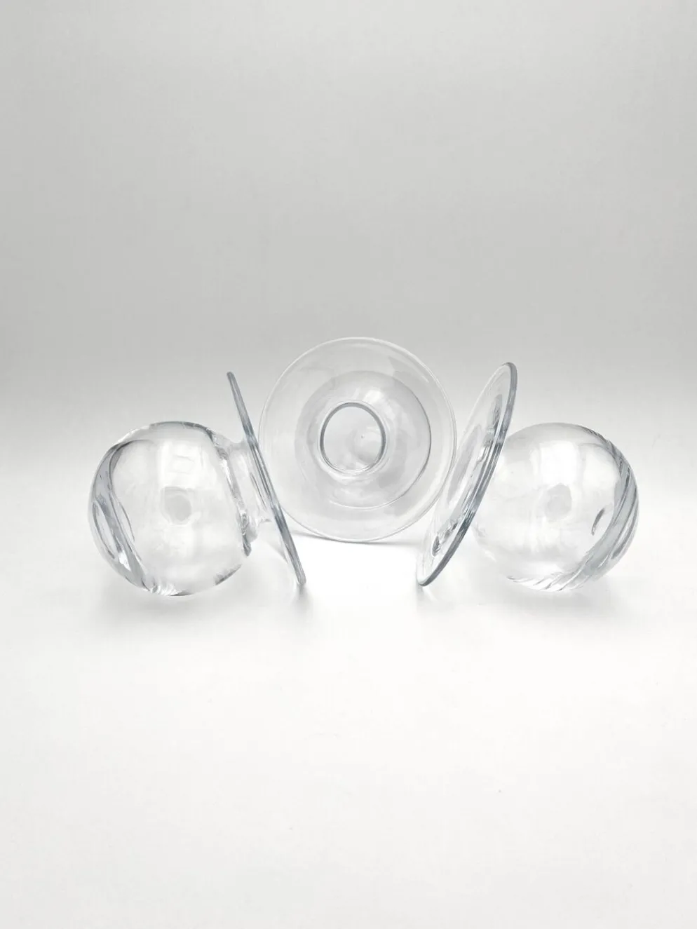 Trio Vases "Saturnus" Nanny Still Riihimäen Lasi Design Scandinave Fin