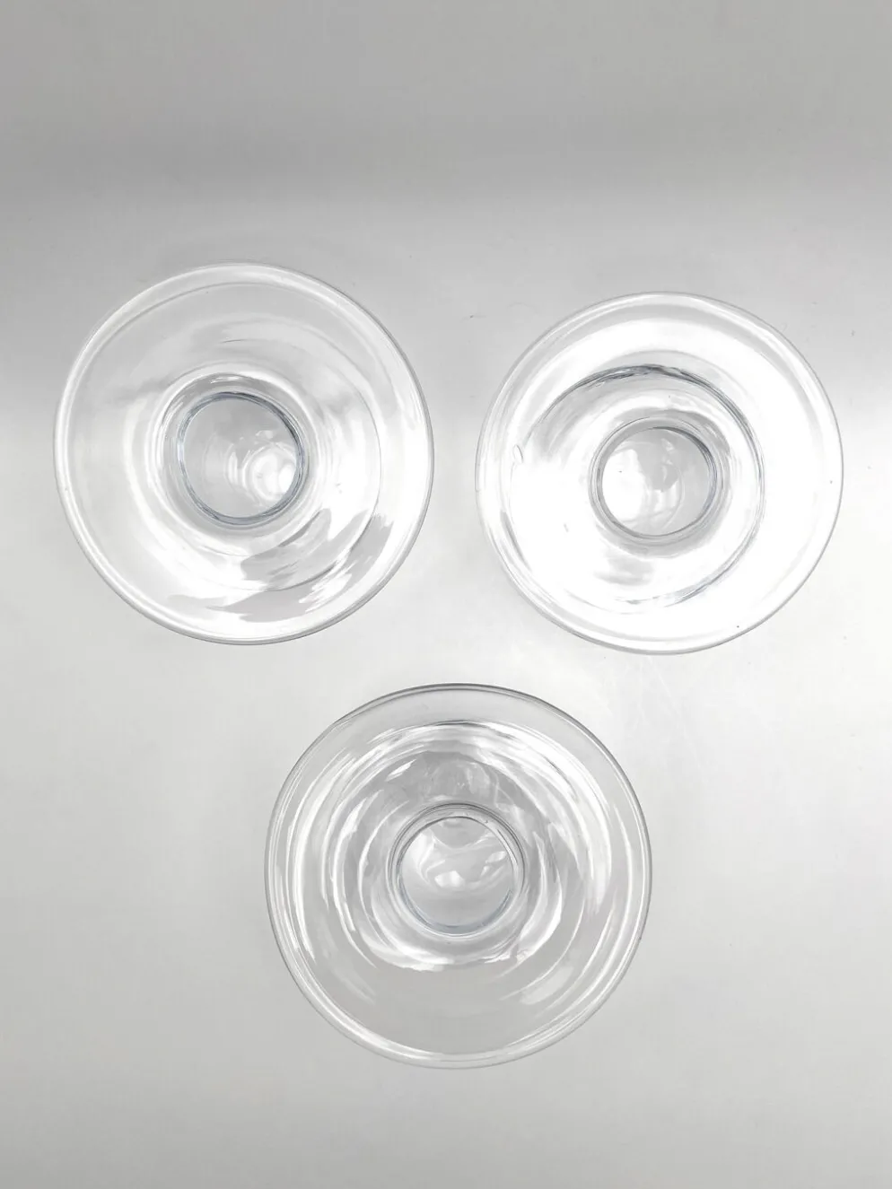 Trio Vases "Saturnus" Nanny Still Riihimäen Lasi Design Scandinave Fin