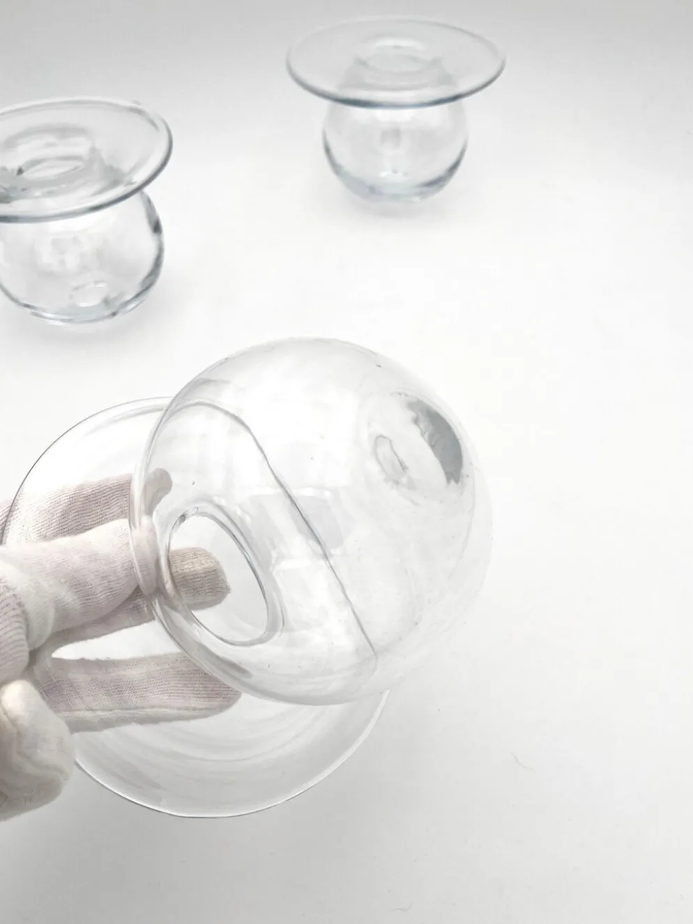 Trio Vases "Saturnus" Nanny Still Riihimäen Lasi Design Scandinave Fin