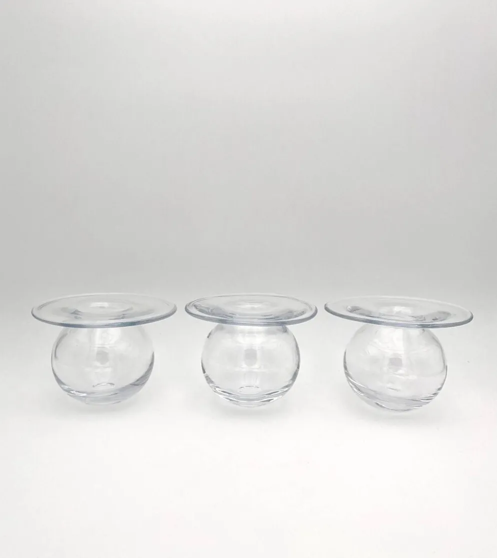 Trio Vases "Saturnus" Nanny Still Riihimäen Lasi Design Scandinave Fin