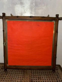 Triptyque Miroir Barbier Asie bambou 1865