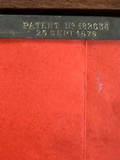 Triptyque Miroir Barbier Asie bambou 1865