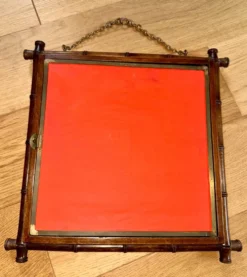 Triptyque Miroir Barbier Asie bambou 1865