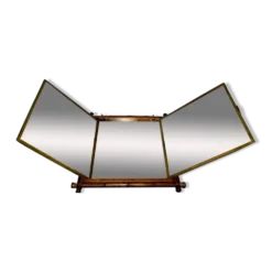 Triptyque Miroir Barbier Asie bambou 1865