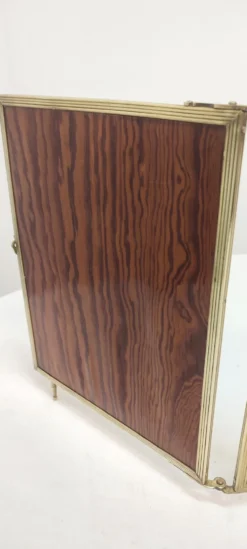 Triptyque miroir pliant France années 1920 68x30cm