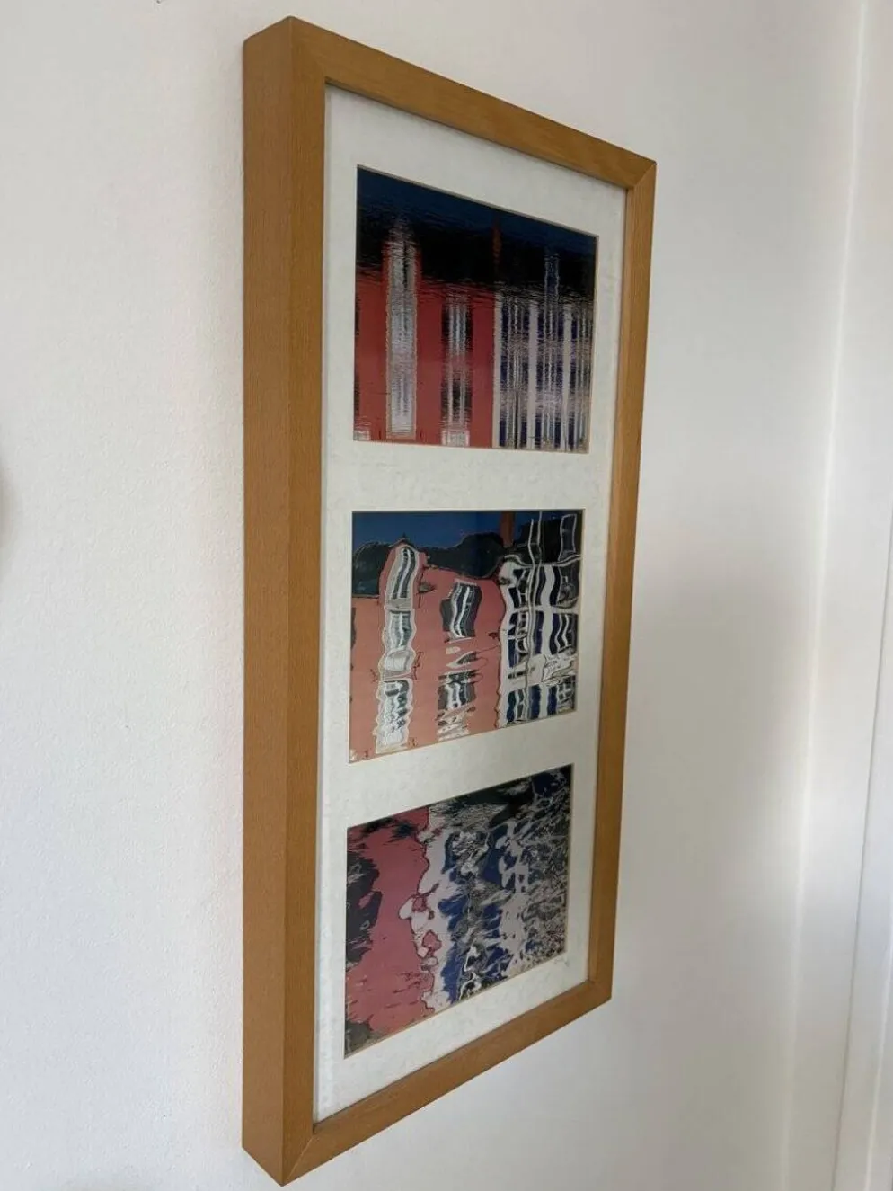 Triptyque photo contemporain - Anne Lafont, "Cafés du Port, Île de Groix"