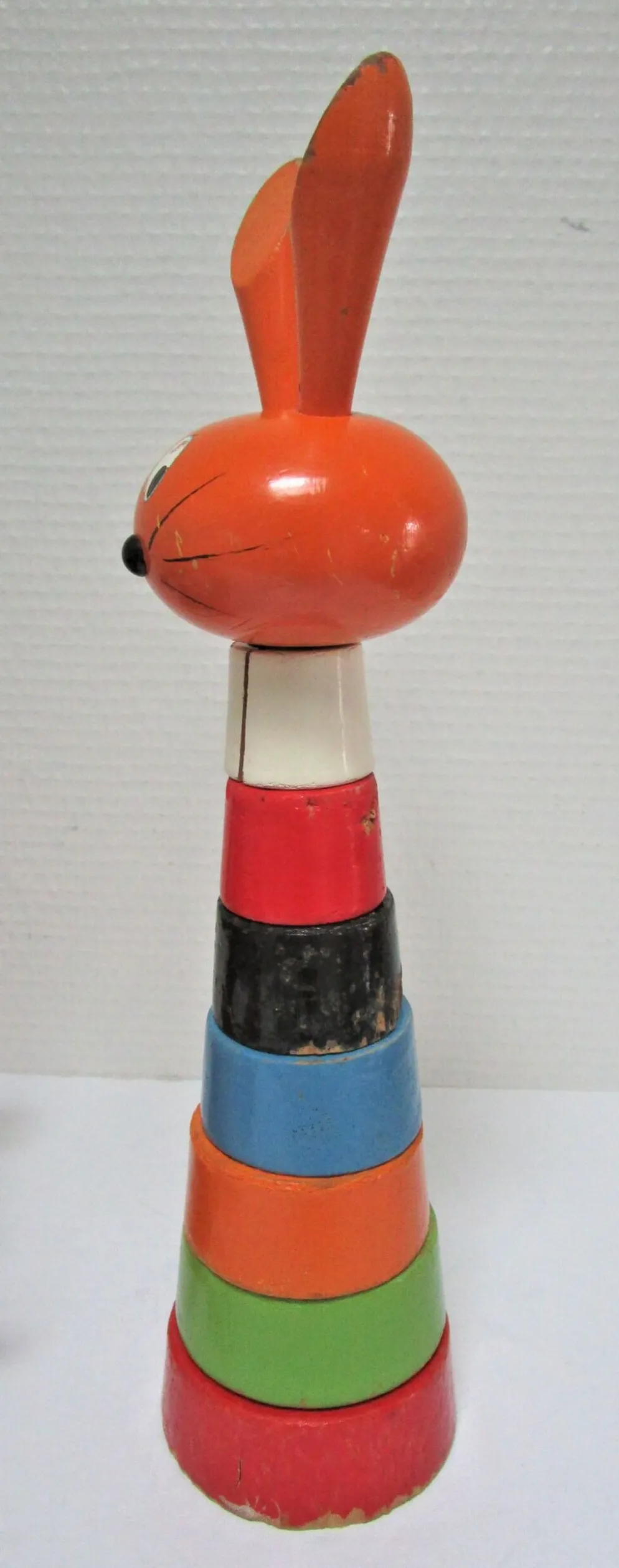 Trois jouets bois chouette escargot lapin design vintage fmf kouvalias