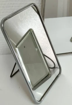 Trois miroirs de barbier cadre métal début à milieu XXème