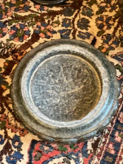 Très belle et ancienne colonne en marbre de couleur vert, datant du XIXe siècle