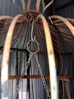 Très Grande cage à oiseaux décorative en métal -