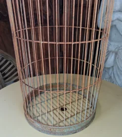 Très Grande cage à oiseaux décorative en métal -