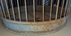 Très Grande cage à oiseaux décorative en métal -