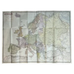 Très grande carte 93x73 : Europe Physique et Politique, imprimée par L