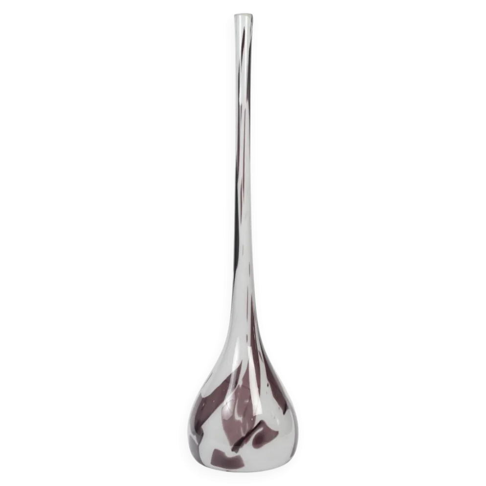 Très grand vase soliflore en verre de Murano