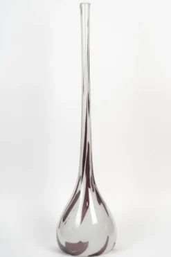 Très grand vase soliflore en verre de Murano