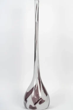 Très grand vase soliflore en verre de Murano