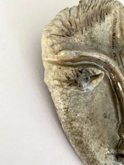 Tête céramique à accrocher, années 70