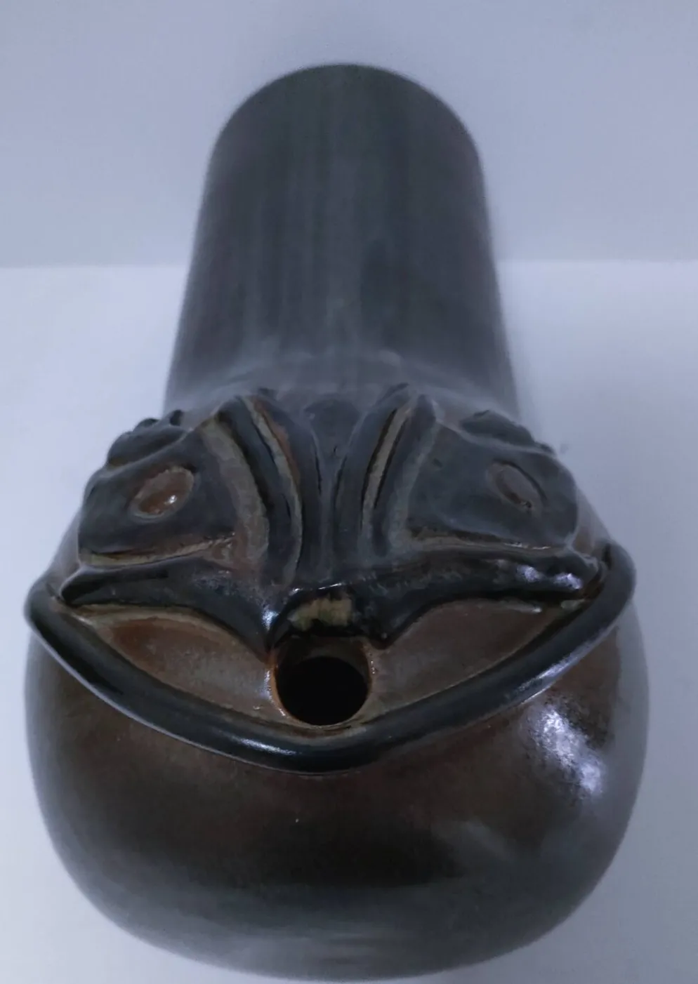 tête céramique émaillée murale pièce unique
