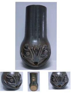 tête céramique émaillée murale pièce unique