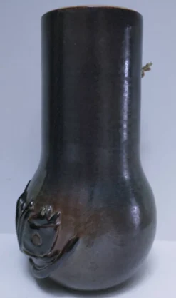 tête céramique émaillée murale pièce unique