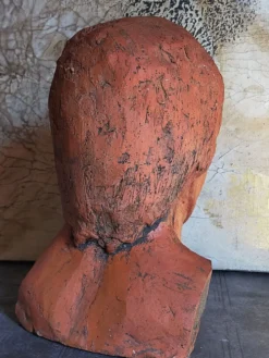 Tête de jeune homme modelage d'artiste original