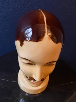 Tête d'exposition en poterie ouest-allemande par Scheurich modèle 701