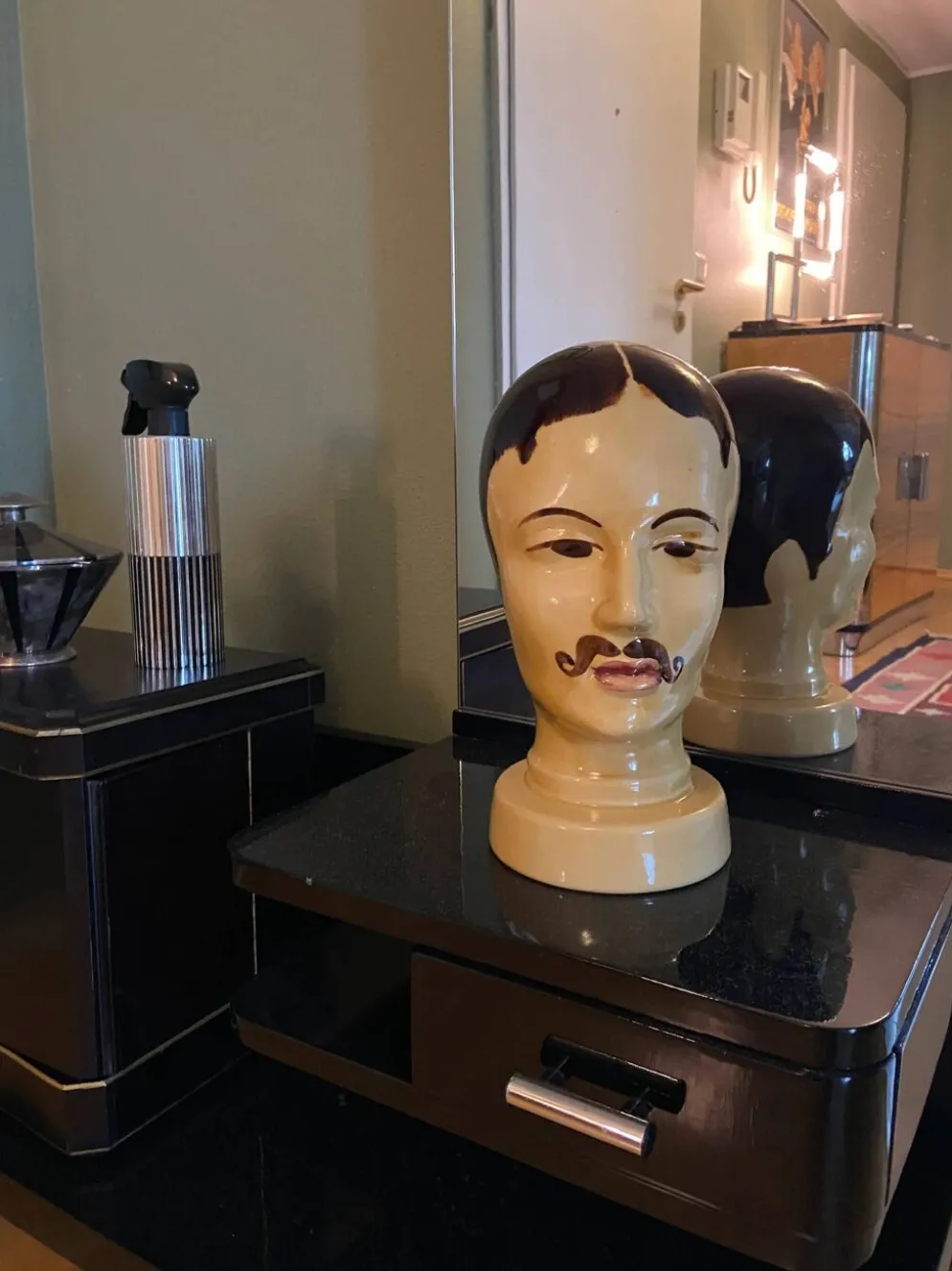Tête d'exposition en poterie ouest-allemande par Scheurich modèle 701