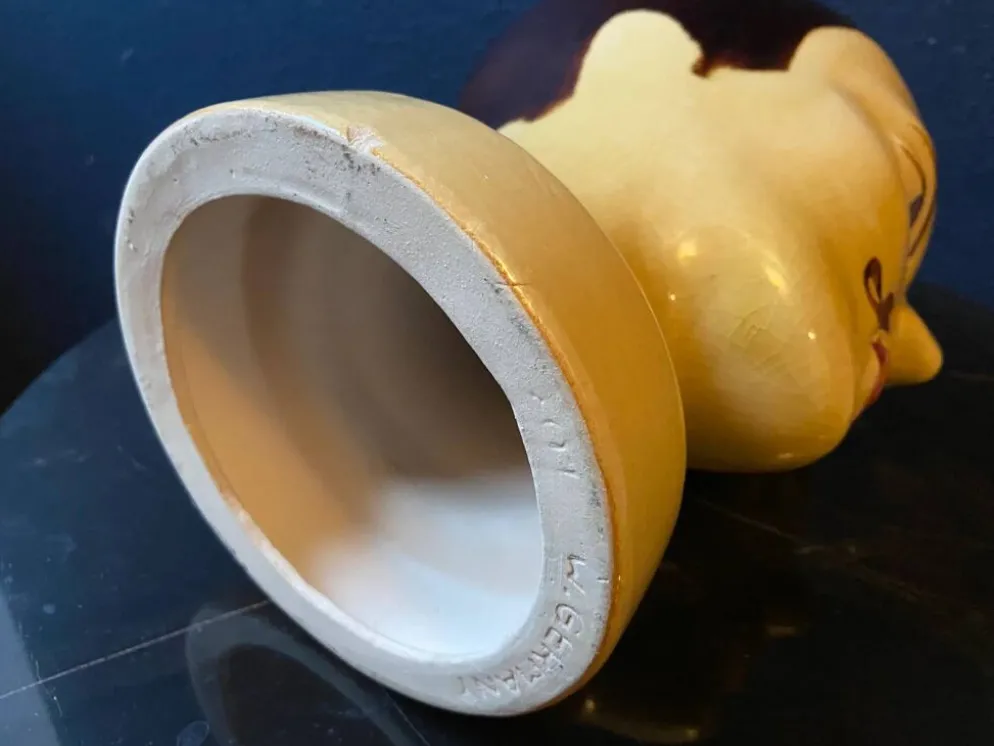 Tête d'exposition en poterie ouest-allemande par Scheurich modèle 701