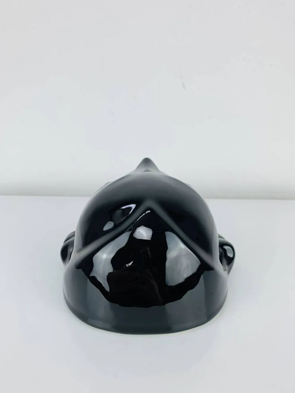 Tête en céramique art déco par Eduard Hermanutz, Villeroy & Boch, masque