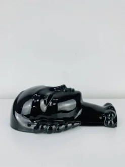 Tête en céramique art déco par Eduard Hermanutz, Villeroy & Boch, masque